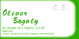 oliver bagoly business card